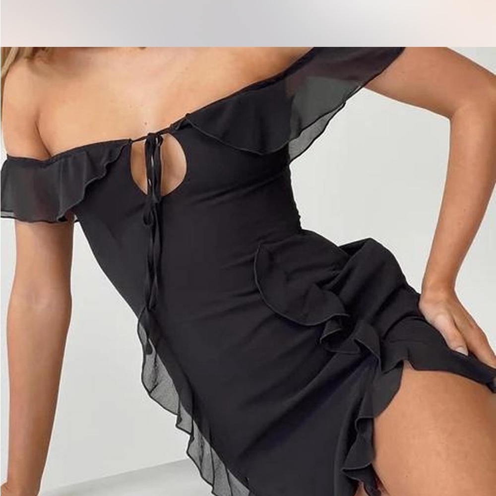 Princess Polly Black Strapless Dress